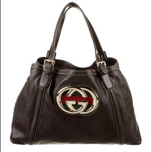 Gucci Web Brit Tote excellent condition